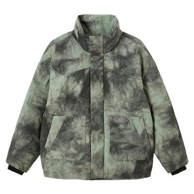 RS流石男装扎染风短款羽绒面包服