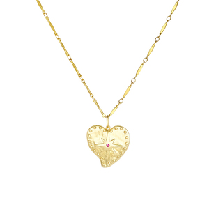 LAZY CIRCLES星芒爱心长项链复古链条毛衣链日常配饰女朋友新年礼