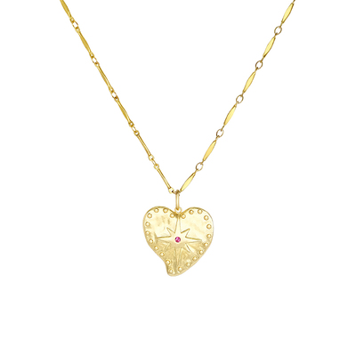 LAZY CIRCLES星芒爱心长项链复古链条毛衣链日常配饰女朋友新年礼