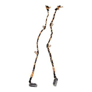 美拉德废土风发饰民族串珠绑发头绳藏族手工绑绳麻花辫飘带顶夹