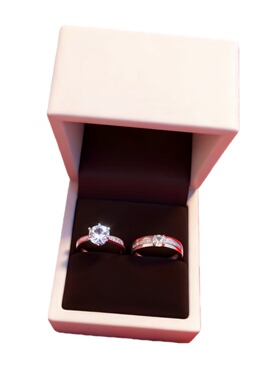 婚礼仿真情侣对戒结婚可调节活口