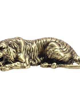 铜生肖中式桌面老虎摆件把玩件