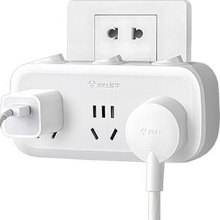 公牛扩展插座一分二三无线排插一转二三转换头带独立开关转换器