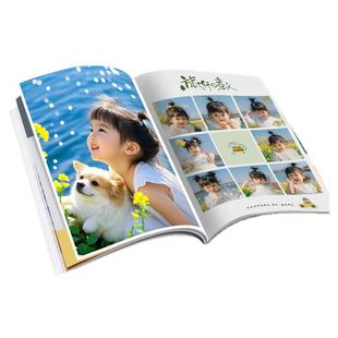照片书相册定制作照片打印成册儿童成长宝宝影集杂志纪念册大容量
