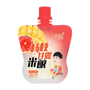 爽露爽杨枝甘露米酿0脂肪代餐饱腹小零食果味袋装甜酒酿
