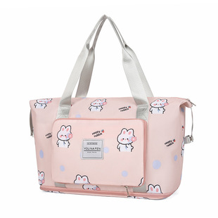 旅行包大容量女可爱卡通手提短途出差行李袋子健身包轻便待产收纳