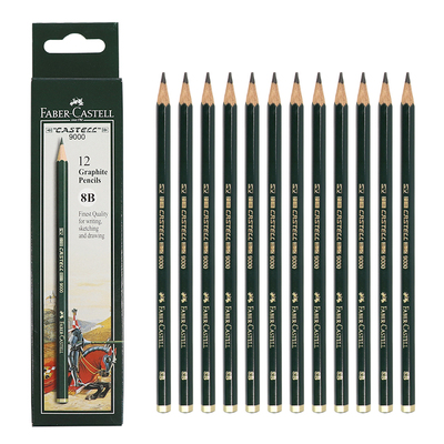 辉柏嘉12支9000绘图铅笔素描