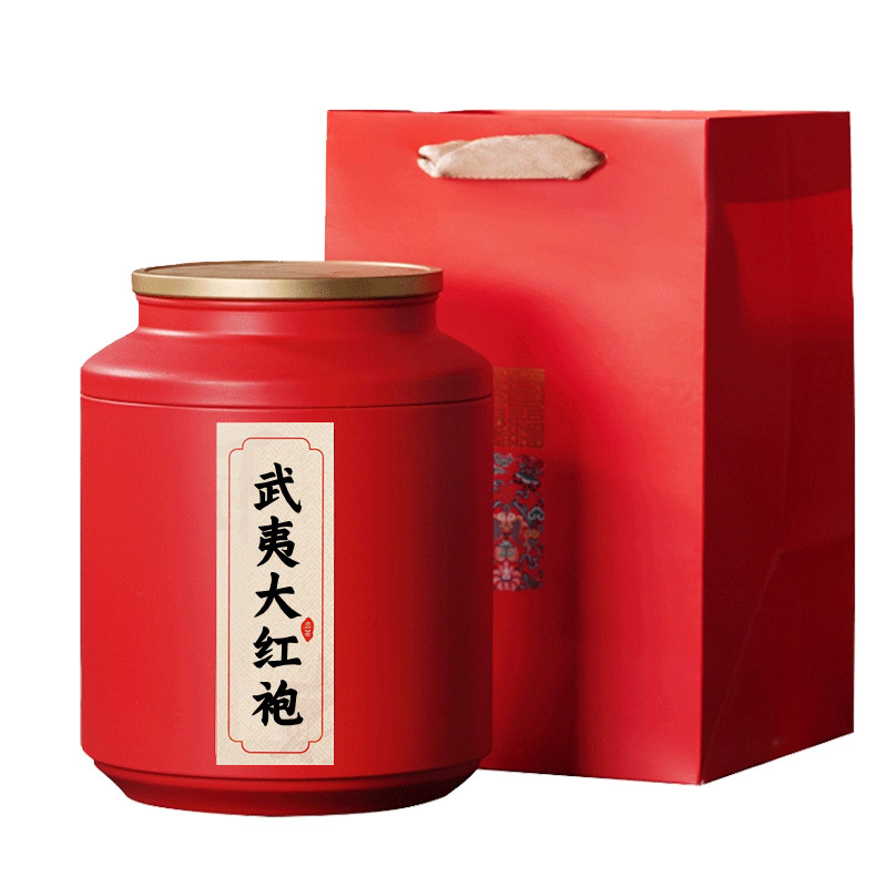 大红袍茶叶春茶新茶礼盒装送礼罐装武夷山特级正宗岩茶乌龙茶肉桂