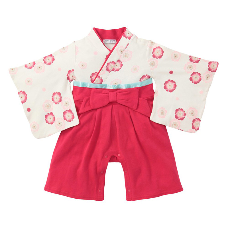 碎花和服节日礼服2件套分体春秋