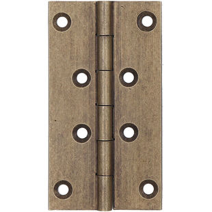 黄铜合页老式橱柜门小折页红木家具荷叶五金2寸金色柜子折叠铰链