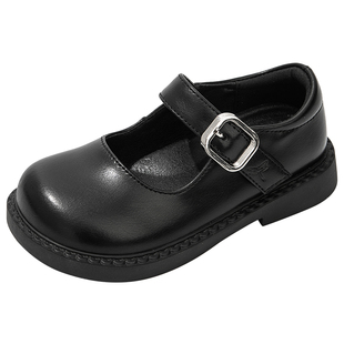【清仓】红蜻蜓女童鞋子儿童公主黑皮鞋2025新款秋季宝宝单鞋学