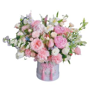 乔迁鲜花抱抱桶送长辈新年年宵花鲜花暖居同城北京祝寿鲜花速递