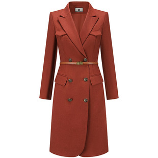 米白色正式场合连衣裙女气质时尚西服裙大码主持人高级感职业正装