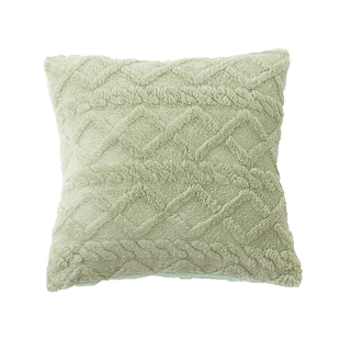 毛绒北欧ins靠枕沙发抱枕客厅靠背垫床上白色奶油风抱枕套不含芯