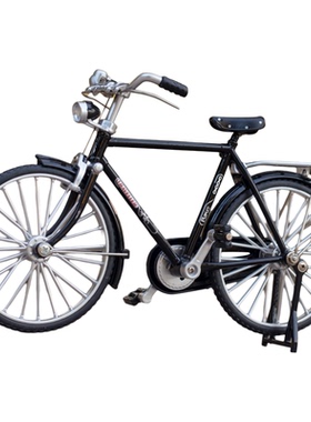 复古老式二八大杠自行车11摆件