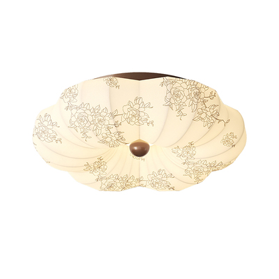 法式中古风复古印花布艺吊灯