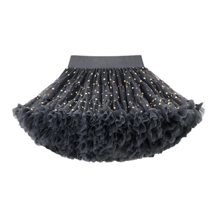 法国女童tutu裙秋冬季女宝宝礼服半身裙洋气兔兔裙儿童公主蓬蓬裙