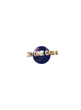 没人在乎贴纸NOONECARES地球