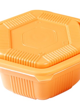 六角盒塑料加厚双层打包盒