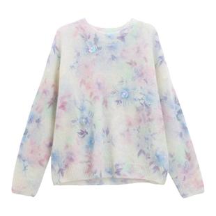 芭依璐2025春装新款毛衣针织衫时尚套头打底衫女设计感羊毛衫百搭