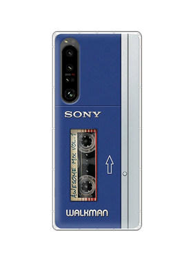适用于索尼 Xperia1VI手机壳复古Walkman随身听索尼大法Xperia Pro-I/10V/5IV/XZ Premium个性硅胶软壳保护套