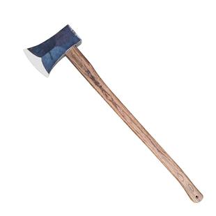 足铁匠霸王斧轨道钢锻打新款加筋劈柴斧头户外开山斧专用伐木斧子