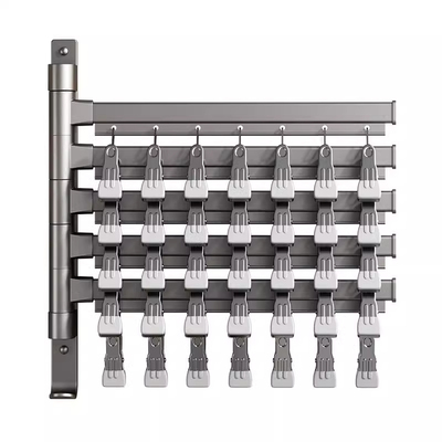 多功能免打孔折叠旋转袜子晾晒架