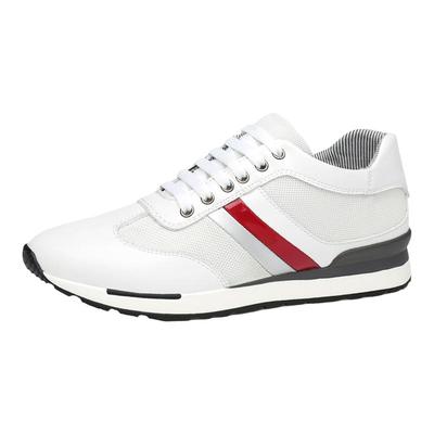 真皮小白鞋增高10cm运动男鞋