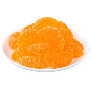 橘子软糖年货桔子软糖果喜糖怀旧小零食老式瓣糖儿童玉米好吃散装