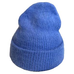 2.25现货安哥拉兔毛毛线帽女秋冬韩国东大门代购休闲保暖针织帽潮