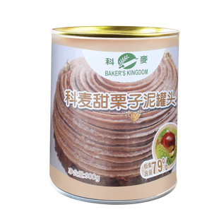 科麦甜/原味栗子泥罐头900g法国产安贝法式西点蛋糕烘焙含糖馅料