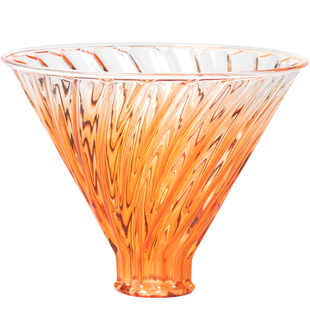 高硼硅玻璃V60手冲咖啡滤杯螺旋棱骨导流高流速过滤杯渐变滴漏式