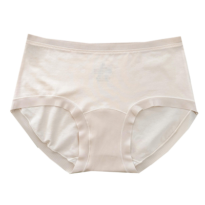 简约舒适纯棉内裤女士中腰包臀