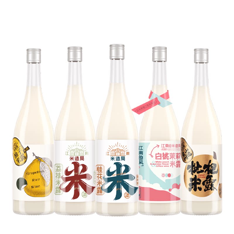 江南米造局桂花米露糯米酒低度微醺纯酿甜口甜酒女士瓶装苏州米酿