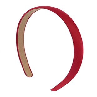 章若楠同款红色发箍女复古细款缎面头箍高颅顶百搭压发卡日常头饰