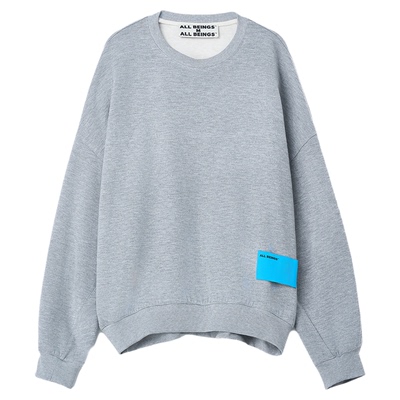 ALL BEINGS2025AW秋季新款设计感拼接彩条拉链解构圆领卫衣外套女