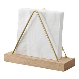 胡桃木实木纸巾架桌面酒店餐桌咖啡店创意摆件餐巾纸架轻奢纸巾座