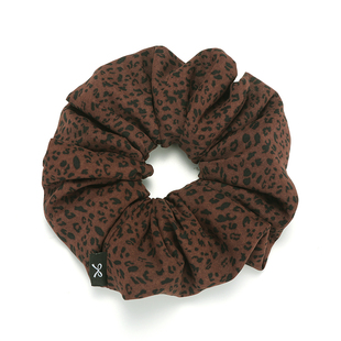 秋冬复古豹纹超大肠发圈女蓬松裙边扎发头绳2026新款皮筋头花发饰