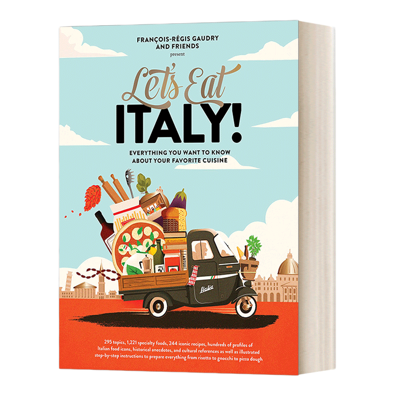 英文原版 Let's Eat Italy! 吃意餐吧 国家特色文化料理制作厨艺指南菜式菜谱食谱 吃法餐吧 团队推出 精装 英文版 进口英语书籍