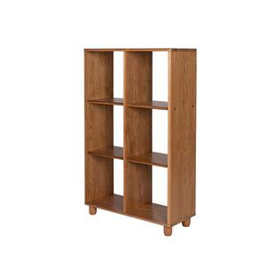 樱桃木纯实木书架格子柜客厅展示架落地窄边柜书柜组合置物架30cm