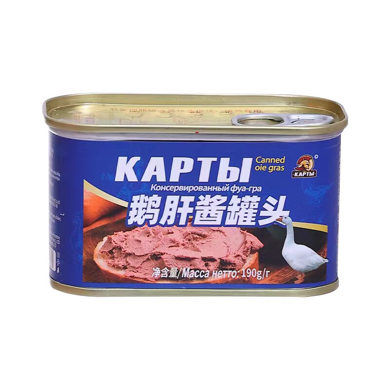 鹅肝酱罐头俄罗斯风味欧洲美食俄式特产小吃西餐佐料面包酱料配菜