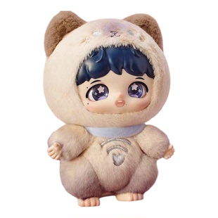 POPMART泡泡玛特x周深联名款反深代词系列搪胶脸毛绒公仔挂件盲盒