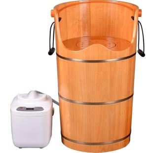 泡脚桶木桶过膝盖熏蒸桶家用高深桶橡木蒸汽足浴蒸脚桶汗蒸坐熏桶