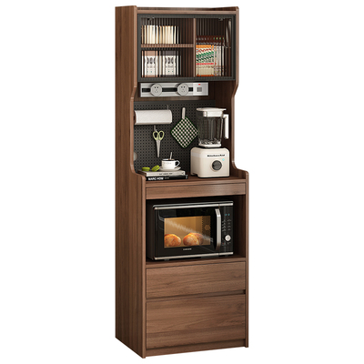 实木餐边柜2025新款厨房收纳