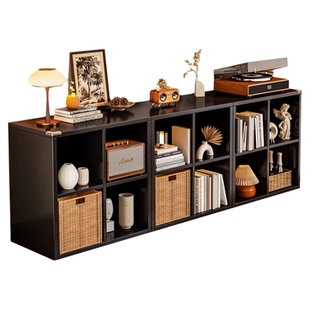 安居客卡莱克格子柜自由组合床边钢制书架中古风幼儿园收纳小书柜