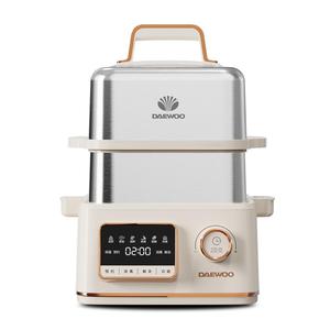 大宇电蒸锅不锈钢多功能家用三层大容量小型新款预约蒸煮炖一体锅