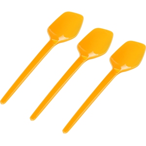 喇叭花一次性勺子中味勺长柄羹酸奶勺冰激凌勺加厚单独包装1000支