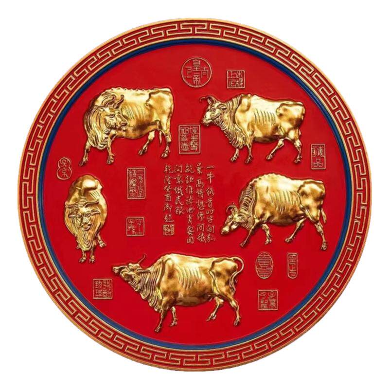 贴金箔挂屏楠木匾额木雕实木雕刻