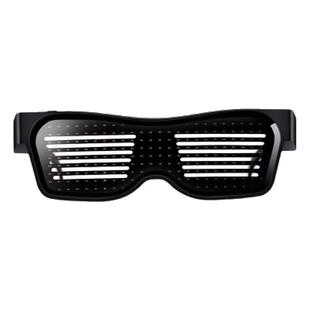 酒吧眼镜蓝牙APP发光眼镜夜场蹦迪神器派对抖音发光眼镜可编辑