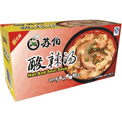 苏伯速食汤酸辣汤方便即冲即食蛋花汤料开水冲泡冻干鸡蛋速溶汤包